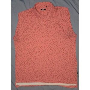 Breezy Golf Bobby Bagels Polo Shirt Men's SZ‎ 2XL Performance Stretch AOP